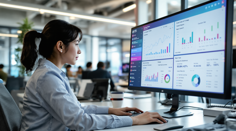 AI-powered dashboards enable customer support teams to route tickets faster and more accurately in real time.